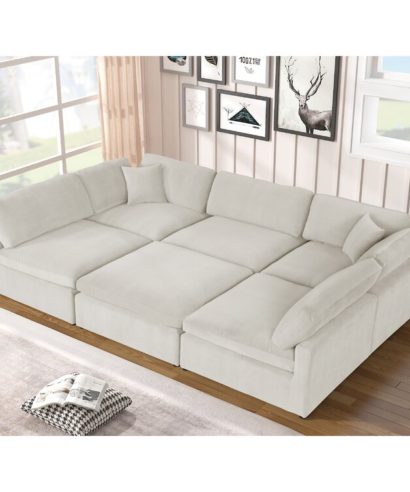 u shape modular sofa
