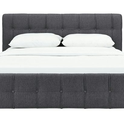 upholstered tufted bed