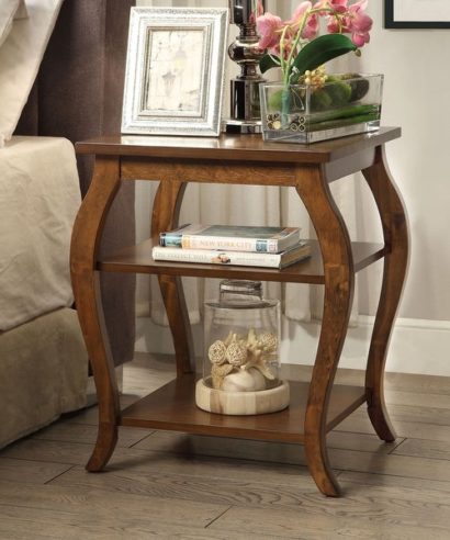 Curved Legs End Table