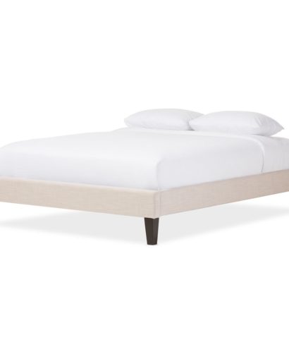 modern upholstered platform bed
