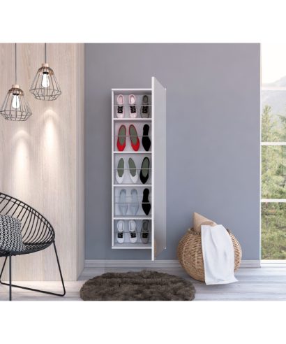Shoe Rack with Mirror