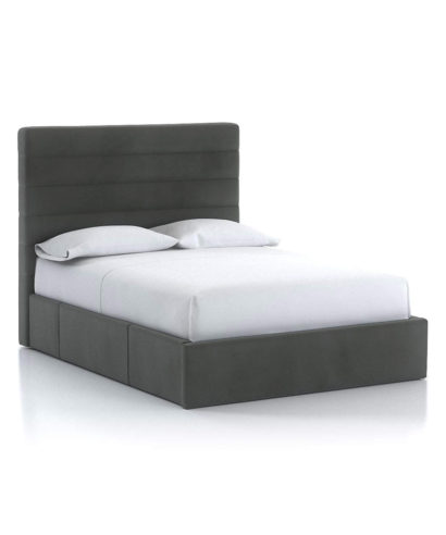upholstered storage platform bed
