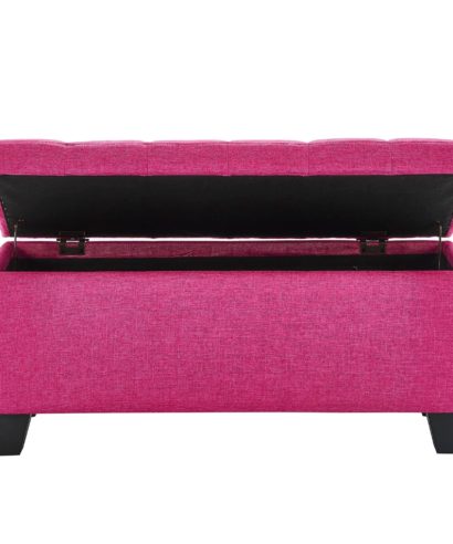 Fabric Storage Ottoman