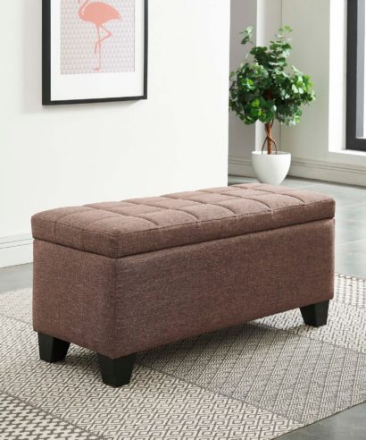 Fabric Storage Ottoman