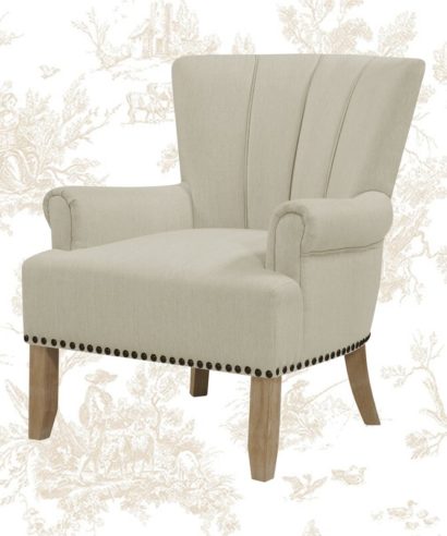 Wide Tufted Armchair