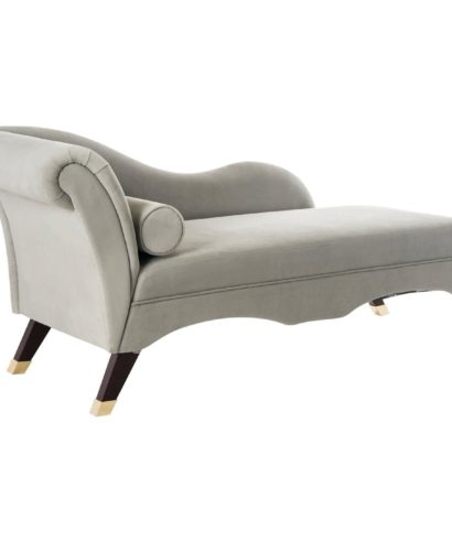 Velvet Grey Chaise