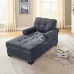 Tufted Two Arms Rolled Chaise Lounge