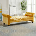 Tufted Round Arms Chaise Lounge