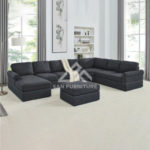 Sectional Sofa with Ottoman
