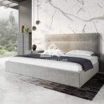 Dark Grey Upholstered Bed