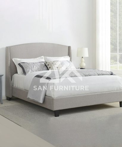 San Deals upholstered fabric bed