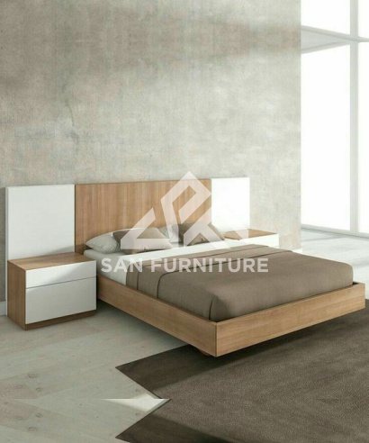 Brown Wood Bed Frame