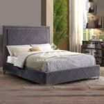 Velvet Upholstered Bed