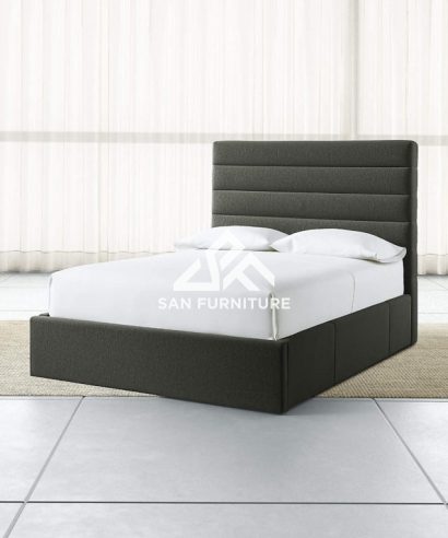upholstered storage platform bed