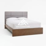 square upholstered bed