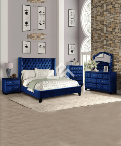 tufted bedroom set