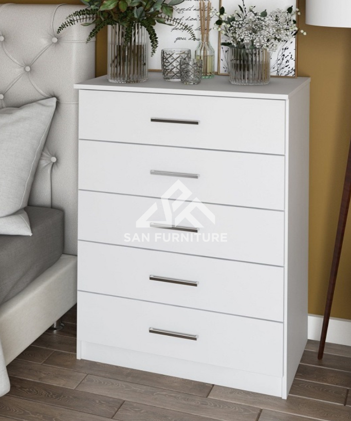 Solid Ply Wood Metro 5-drawer Chest