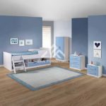 SAN Jasper Blue Bedroom Set