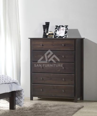 Shaker 5-drawer Solid Wood Chest