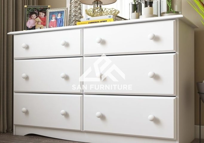 Solid PlyWood 6-Drawer Double Dresser