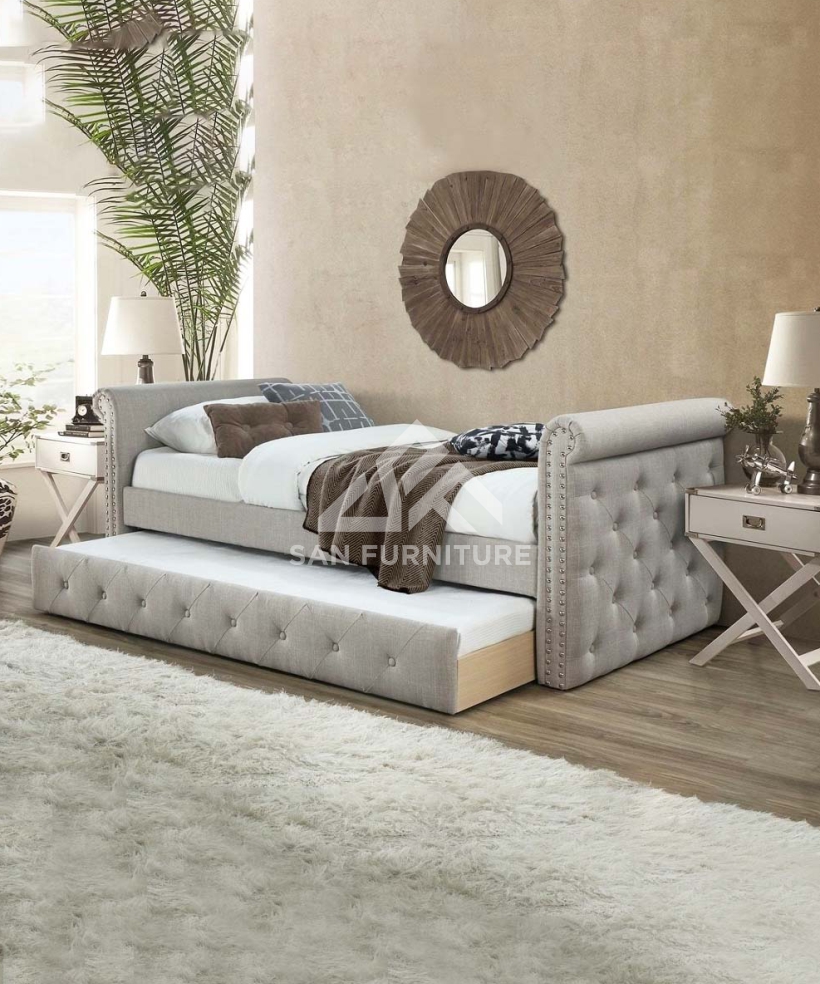 Chester Tufted Twin Daybed with Trundle