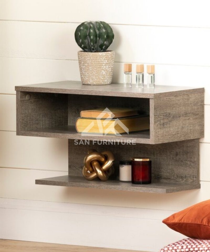 SAN Wall Mounted Open Shelves Night Stand