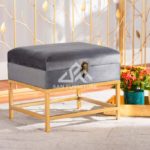 Aliana Luxe Velvet Storage Ottoman