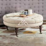 Tufted Round Ottoman Bench