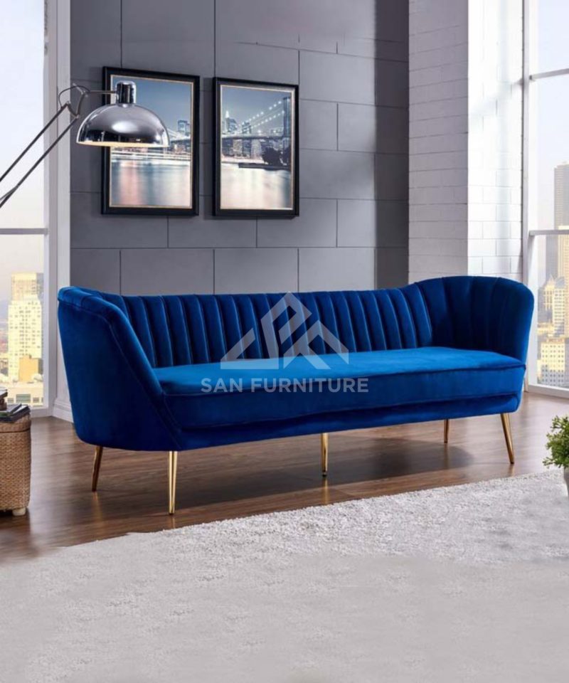 Alexandrea 3 Seater Velvet Sofa