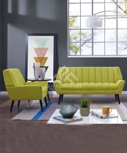 SAN Mid-Century Modern Sofa and Arm Chair Set