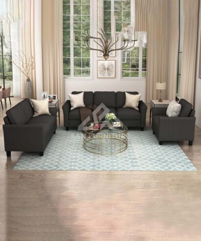 SAN Living Room Polyester-blend 3 Pieces Sofa Set