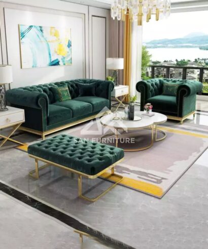 SAN High Profile Sofa with Ottoman