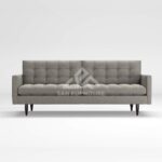 SAN Button Tufted Petrie Midcentury Sofa