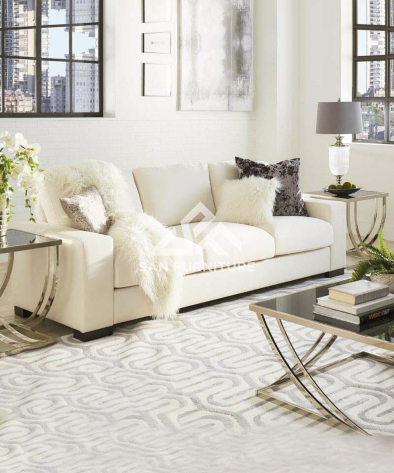 SAN Lionel Modern Fabric Down-filled Sofa