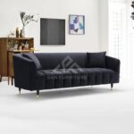 SAN Dagenham Velvet Round Arm Sofa