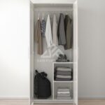 SAN White 2 Door Wardrobe