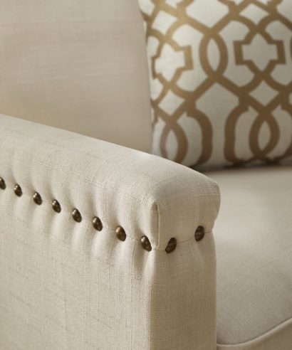 Ivory Fabric Sofa