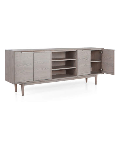 Silver Media Console