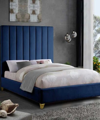 Vertical Tufted Upholstered Bed