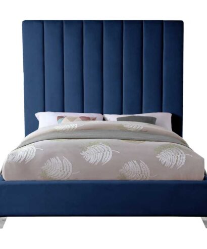 Vertical Tufted Upholstered Bed