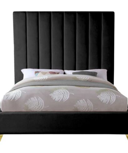 Vertical Tufted Upholstered Bed