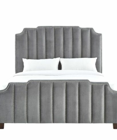 Vertical Tufting Upholstered Bed