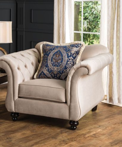 Royal style tufted sofa