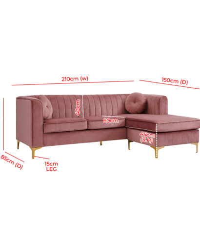 wide modular sofa