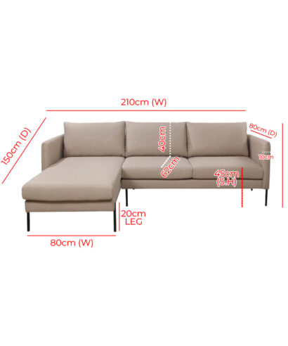 l shaped Sofa with Chaise