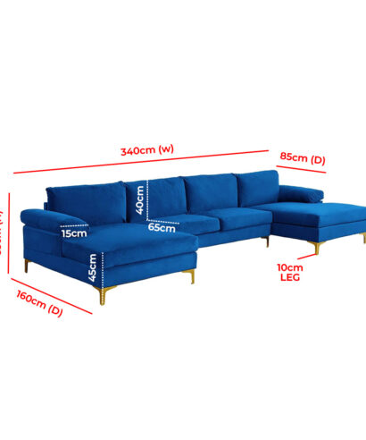 u shaped sectional couch