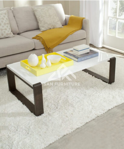 White / Brown Coffee Table
