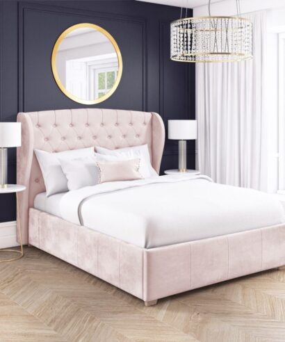 safina grey ottoman bed