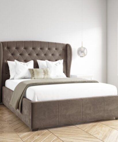 safina grey ottoman bed