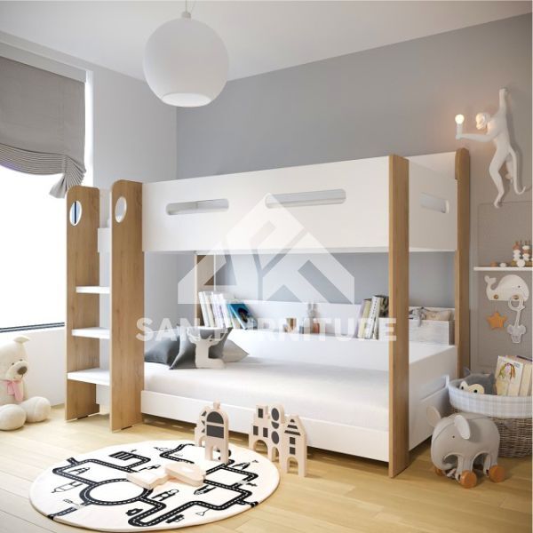 Grey and white bunk on sale beds